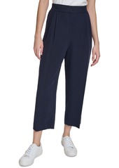 Calvin Klein Women's Cropped Wide Leg Pants - Twilight