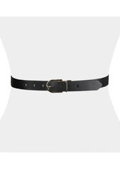 Calvin Klein Women's Embossed Casual Reversible Belt - Black/brown