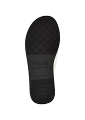 Calvin Klein Women's Evey Criss-Cross Slip-On Sandals - Light Natural