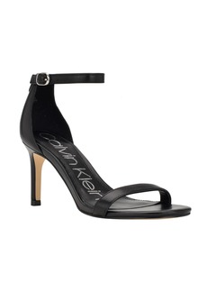 Calvin Klein Women's Fairy Dress Sandals - Black Leather