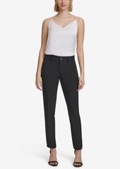 Calvin Klein Women's Faux-Pocket Pants - Black