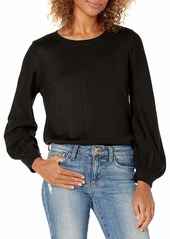 Calvin Klein Women's FINE Gauge Volume Sweater black S
