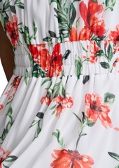 Calvin Klein Women's Floral-Print A-Line Halter Dress - Tango Mult