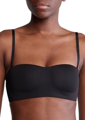 Calvin Klein Women's Form to Body Lightly Lined Bandeau Bra QF7783 - Black