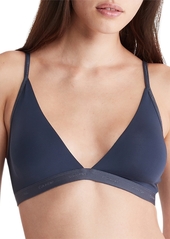 Calvin Klein Women's Form To Body Lightly Lined Triangle Bralette QF6758 - Black