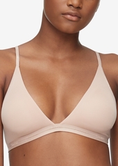 Calvin Klein Women's Form To Body Lightly Lined Triangle Bralette QF6758 - Umber