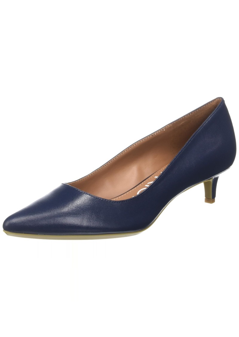 Calvin Klein Women's Gabrianna Pump Navy Leather  Medium us