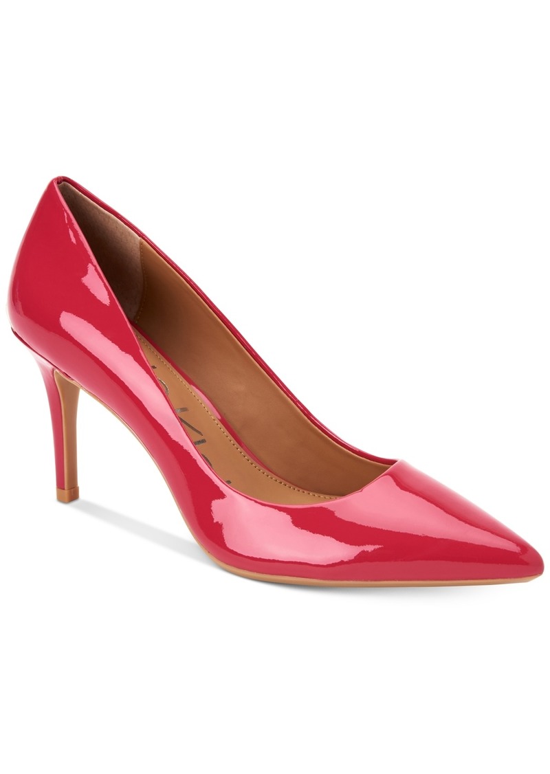 Calvin Klein Women's Gayle Pointy Toe Slip-On Dress Pumps - Crimson Red