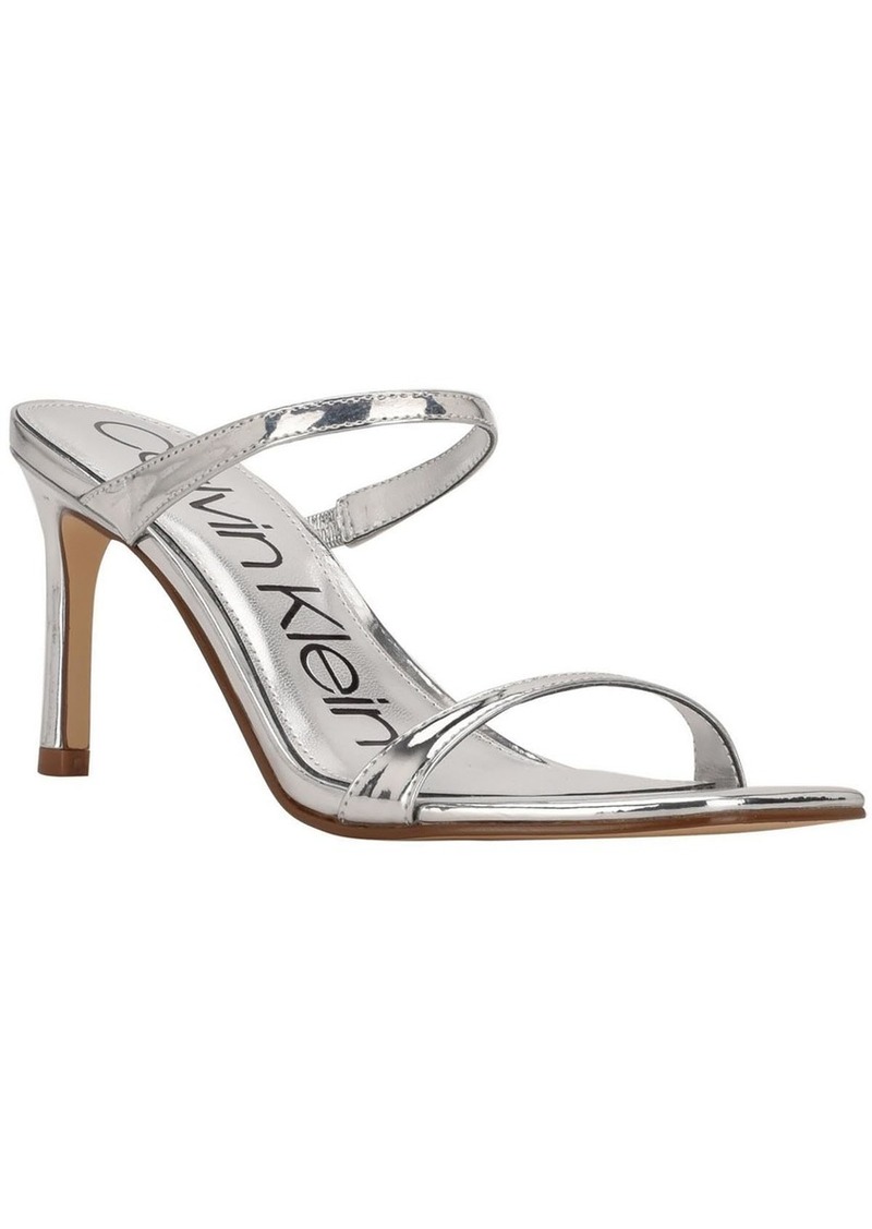 Calvin Klein Women's Halena2 Heeled Sandal Silver