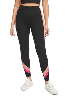 Calvin Klein Women's High-Rise Colorblocked 7/8 Leggings - Black/ash Rose/electric Pink