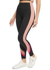 Calvin Klein Women's High-Rise Colorblocked 7/8 Leggings - Black/ash Rose/electric Pink