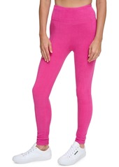 Calvin Klein Women's High Waist Micro Fleece Pull-On Leggings - Rhubarb