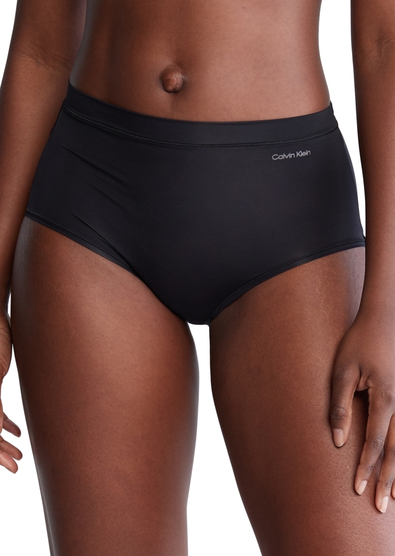 Calvin Klein Women's Ideal Micro High-Rise Brief Underwear QD5178 - Black
