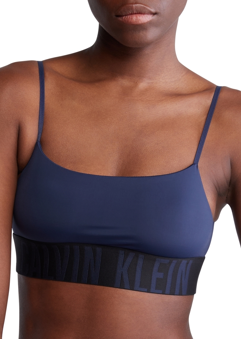 Calvin Klein Women's Intense Power Micro Unlined Bralette QF7631 - Blue Shadow