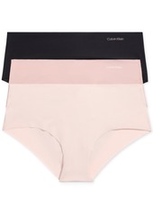 Calvin Klein Women's Invisibles 3-Pack Hipster Underwear QD3559 - Plein Air/plein Air/plein Air