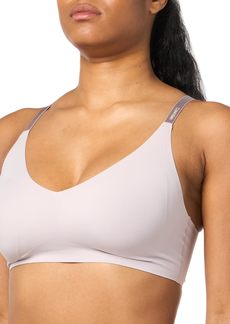 Calvin Klein Women's Invisibles Comfort Lightly Lined Seamless Wireless Triangle Bralette Bra