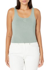 Calvin Klein Jeans Ribbed Scoop Neck Tank Top