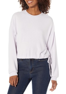 Calvin Klein Women's Long Sleeve Cinched Him Knits Crew Pullover