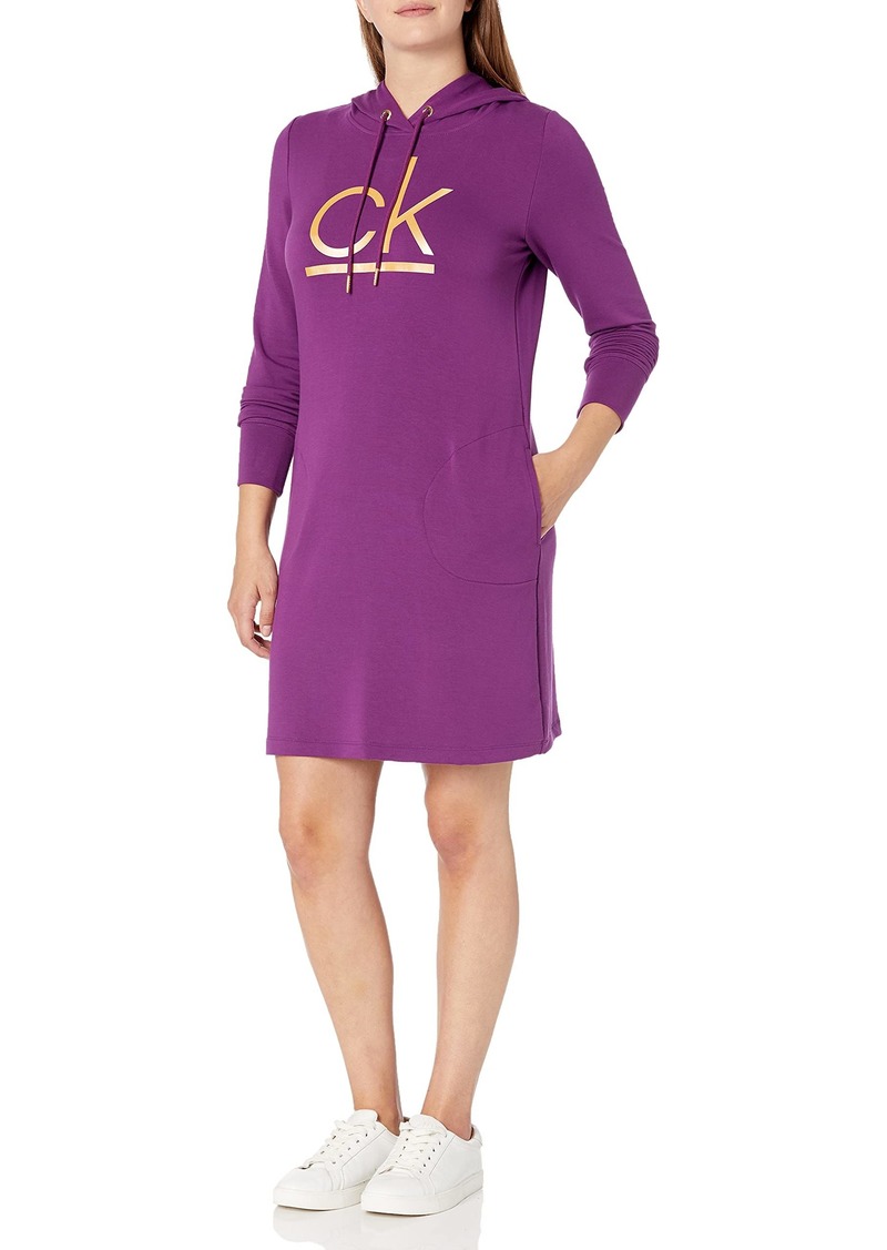 Calvin Klein Women's Long Sleeve Hoodie Dress