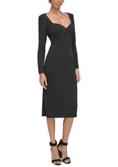 Calvin Klein Women's Long-Sleeve Sheath Dress - Black