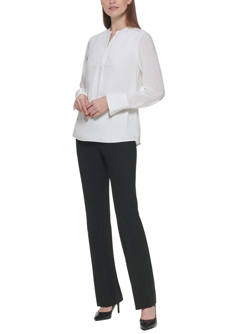 Calvin Klein Women's Long Sleeve Suiting Blouse  L