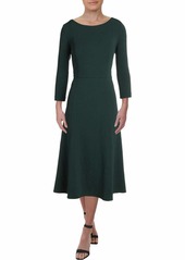Calvin Klein Women's Long Sleeved Belted Midi Dress