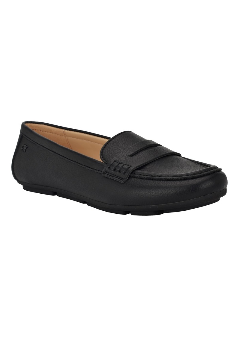 Calvin Klein Women's Lunya Slip-On Casual Flat Loafers - Black