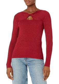 Calvin Klein Women's Lurex Twist Front Sweater