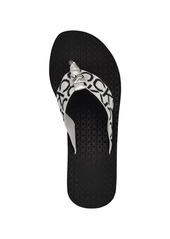 Calvin Klein Women's Meena Beach Slip-On Wedge Flip Flops - Black