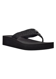 Calvin Klein Women's Meena Casual Platform Flip-Flop Sandals - Black