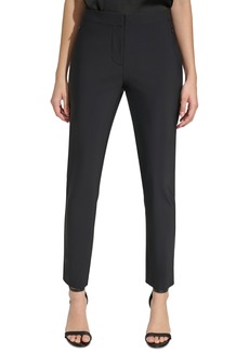Calvin Klein Women's Mid-Rise Slim-Fit Ankle Pants - Black