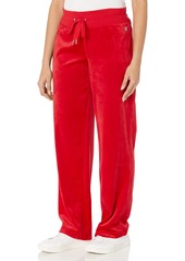 Calvin Klein Women's Misses Comfortable Wide Leg Everyday Velour Drawstring Pant