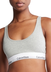 Calvin Klein Women's Modern Cotton Lightly Lined Bralette QF7586 - Black