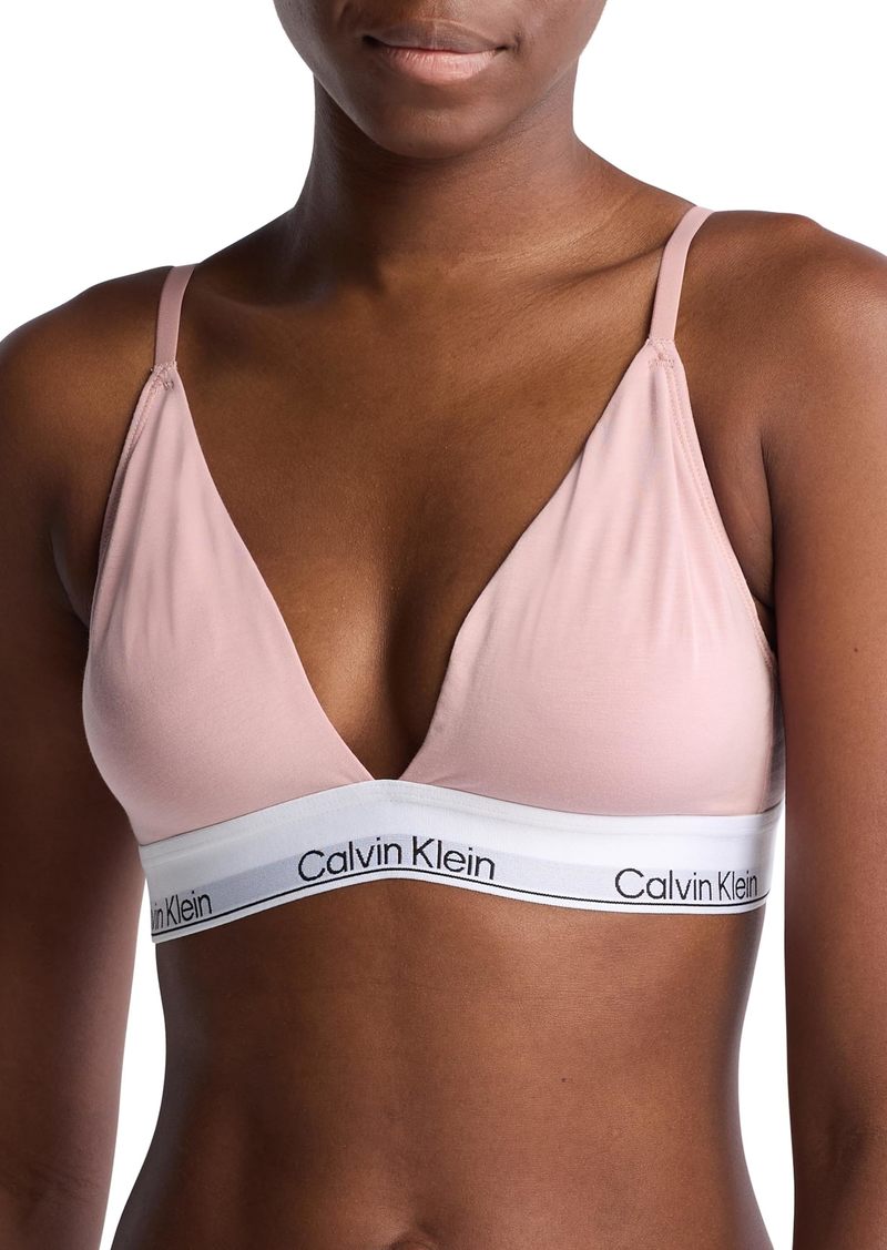 Calvin Klein Modern Cotton Lightly Lined Triangle Wireless Bralette