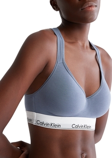 Calvin Klein Women's Modern Cotton Padded Bralette QF1654 - Flint Stone