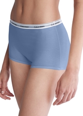 Calvin Klein Women's Modern Logo Mid-Rise Boyshort Underwear QD5195 - Stratosphere