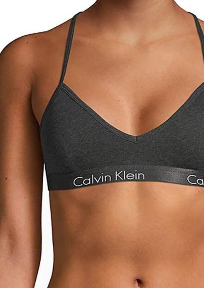 Calvin Klein Motive Cotton Lightly Lined Bralette