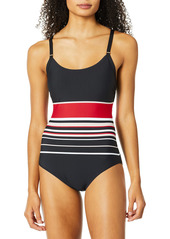 Calvin Klein Women's Standard Over The Shoulder One Piece Swimsuit