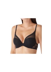 Calvin Klein Women's Perfectly Fit Perrenial Lightly Lined Plunge Bra -black