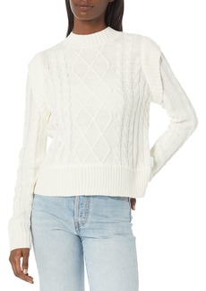 Calvin Klein Women's Petite Long Sleeve Crewneck Effortless Comfort Sweater