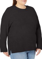 Calvin Klein Women's Plus Crew Neck Cable Sweater