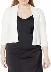 Calvin Klein Women's Plus Size 3/4 Sleeve Shrug