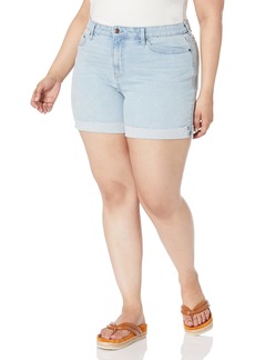Calvin Klein Women's Plus Size High Rise Loose Fit 5-Pocket Styling Shorts  20W