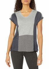 Calvin Klein Women's Plus SizeColorblock Pullover Tee Size Shirt