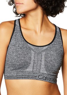 Calvin Klein Women's Premium Performance Moisture Wicking Medium Impact Reversible Sports Bra