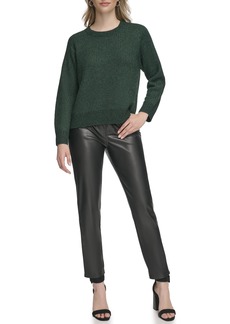 Calvin Klein Women's Pull On Crew Neck Sweater with Lurex