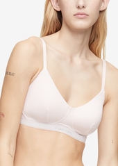 Calvin Klein Women's Pure Ribbed Light Lined Bralette QF6439