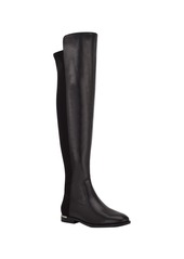 Calvin Klein Women's Rania Over The Knee Boots - Black Leather