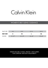 Calvin Klein Women's Jeans Casual Plaque Buckle Belt - Black