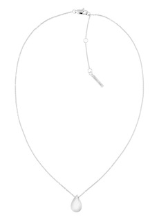 Calvin Klein Women's Stainless Steel Necklace - Silver-tone